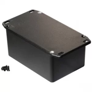 Image of Hammond 1590TFLBK Diecast Enclosure Flanged Lid Black (120.5 x 79....