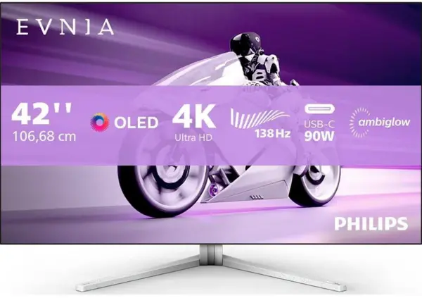 Image of Philips Evnia 42" 42M2N8900 4K Ultra HD Gaming OLED Monitor