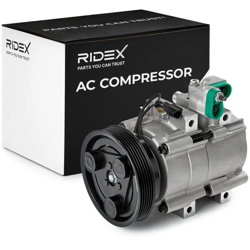 Image of RIDEX 447K0064 AC Compressor PAG 46, Refrigerant: R134a Compressor,air conditioning (447)