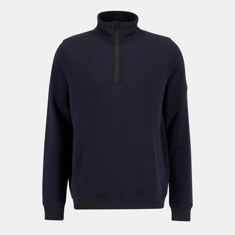 Image of Barbour International Outline Half-Zip Sweatshirt Dark Navy male S