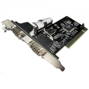 Image of Dynamode PCI to Serial Dual Port Adapter Card interface cards/adapter