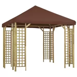 Image of Vidaxl Gazebo 3X3 M Brown