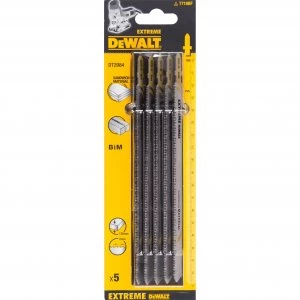 Image of DEWALT T718BF Long Life Bi-Metal Jigsaw Blades Pack of 5