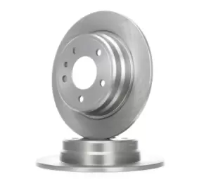 Image of RIDEX Brake disc Solid 82B0253 Brake rotor,Brake discs BMW,3 Limousine (E90),5 Limousine (E34),5 Touring (E34)