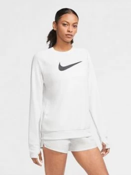 Image of Nike Running Ls Swoosh Crew Top