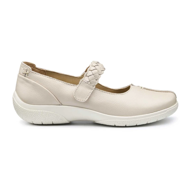 Image of Hotter Wide Fit 'Shake II' Mary Janes Cream