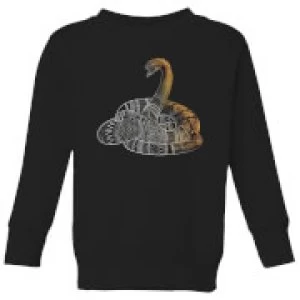 Image of Fantastic Beasts Tribal Nagini Kids Sweatshirt - Black - 3-4 Years
