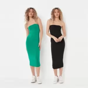 Image of Missguided Petite 2 pack basic dress - Multi