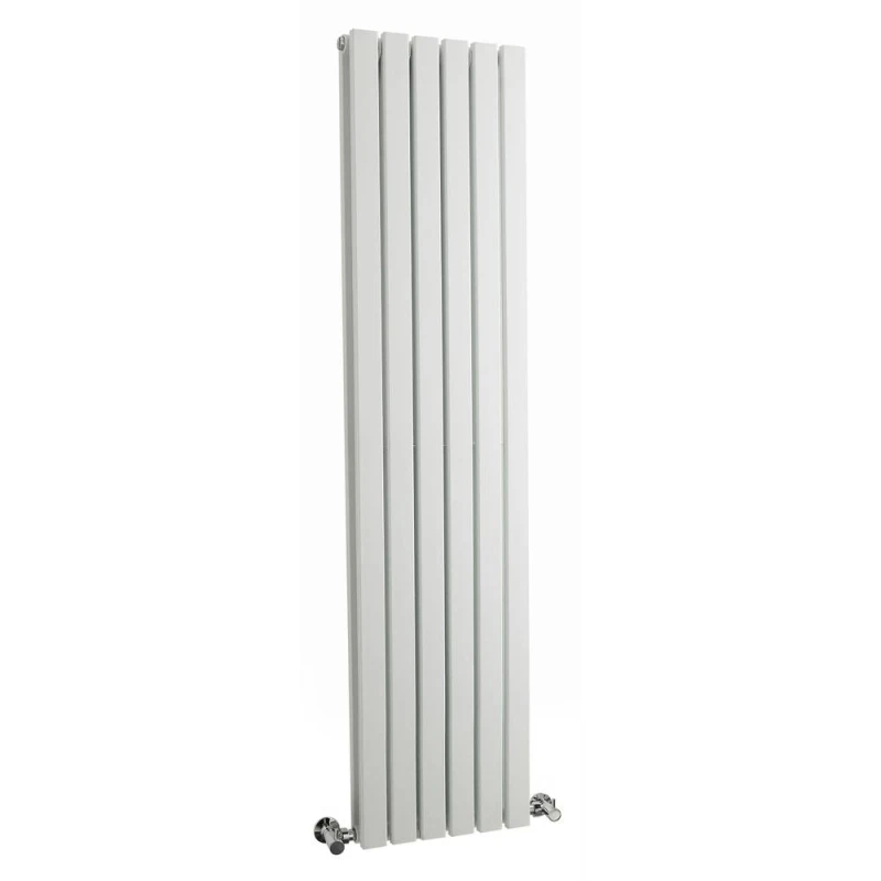 Image of Balterley Lucia Square Vertical Double Panel Radiator, 1500 x 354mm, Satin White White Unisex