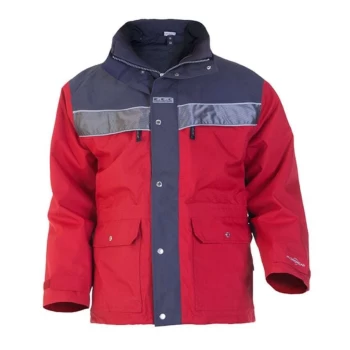 Image of Kiel SNS Waterproof Parka Red/Grey - Size S