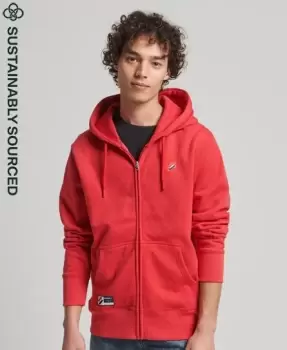 Image of Superdry Organic Cotton Code Essential Zip Hoodie