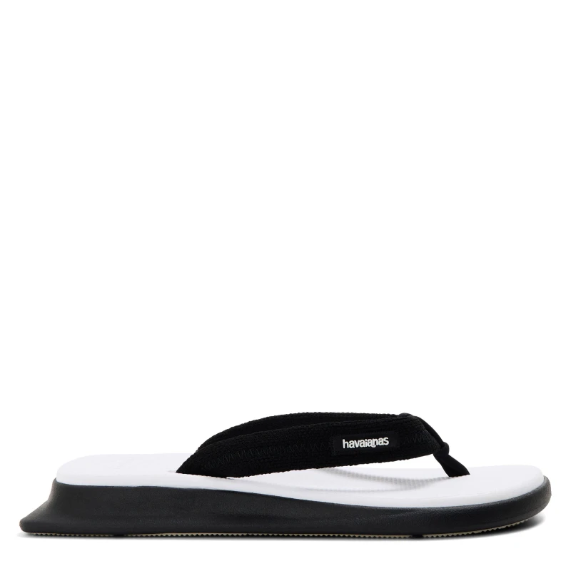 Image of Havaianas Womens Tradi Zori Flip Flops White/Black female 6/7