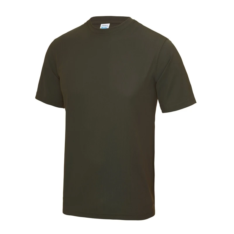 Image of AWDis AWDis Men Just Cool Performance Plain T-Shirt in Olive Size: X-Small Olive XS Male 5055747892086