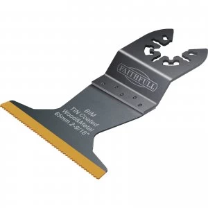 Image of Faithfull MFBM65 BiM Flush Cut Titanium Nitride Coated Plunge Saw Blade 65mm Pack of 1