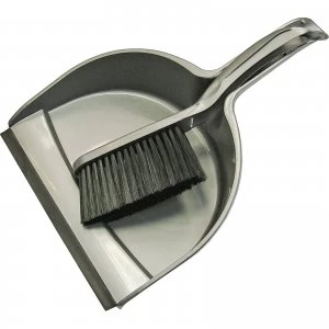Image of Faithfull Plastic Dustpan and Brush Set