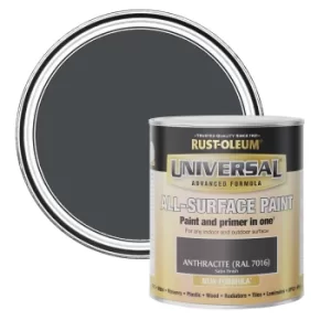 Image of Rust-Oleum Universal Paint Satin Anthracite 750ml