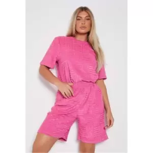 Image of I Saw It First Pink Jacquard Set - Pink