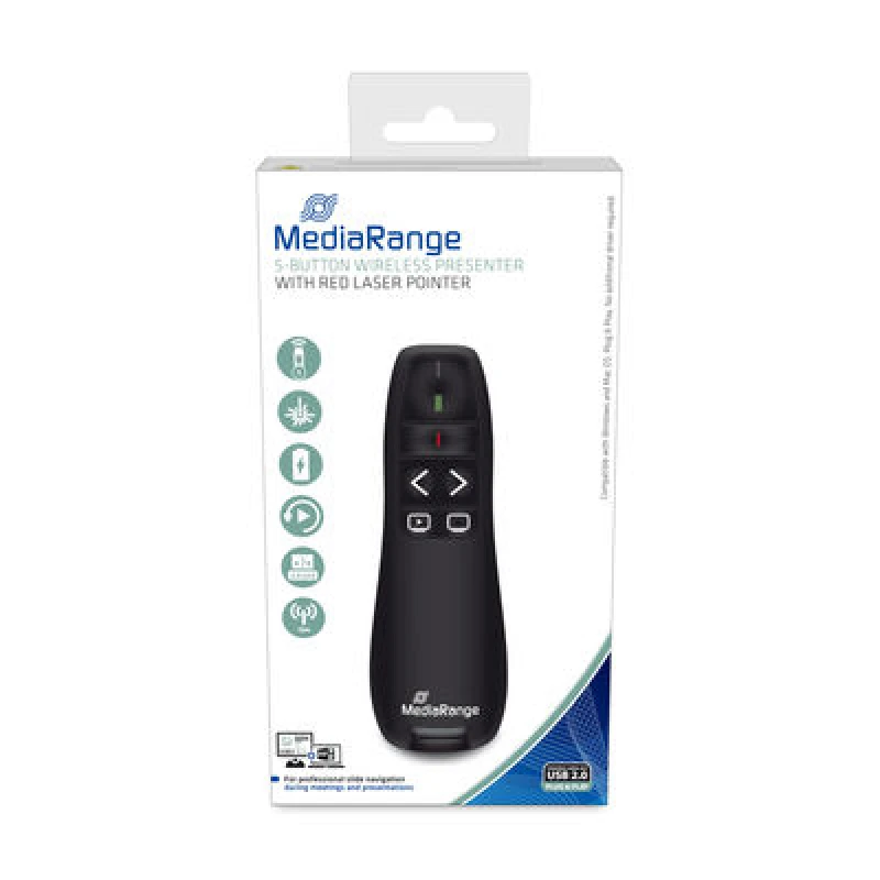 Image of MediaRange MROS220 Wireless presenter RF Black