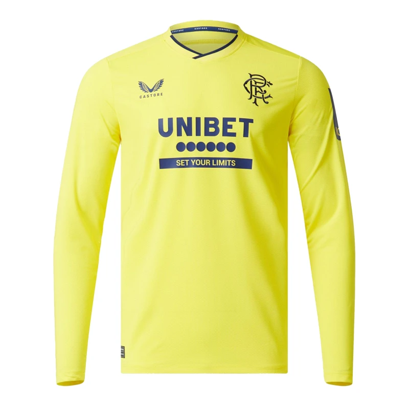 Image of Castore Rangers FC 3rd GK Jersey - Yellow Yellow M