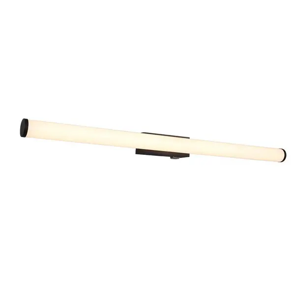 Image of Mattimo Modern 80cm Bathroom Wall Lamp Black Matt 3000K IP44