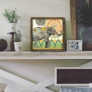 Image of MZM517 Multicolor Decorative Framed MDF Painting