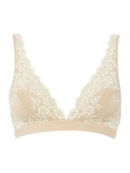 Image of Wacoal Embrace lace soft cup non wired bra Nude