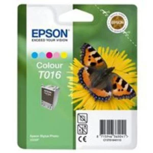 Image of Epson Butterfly T016 Colour Ink Cartridge