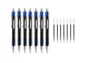 Image of Uniball Jetstream SXN210 Blue Pen and Refill PK7