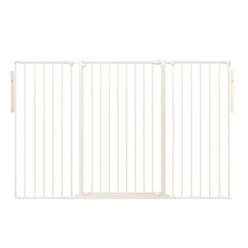Image of Bettacare Premium Extra Tall Multi Panel Flexible Dog Barrier, Up To 174Cm Wide, White, 105Cm Tall