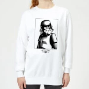 Image of Star Wars Imperial Troops Womens Sweatshirt - White - S