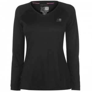 Image of Karrimor Long Sleeve Running T Shirt Ladies - Black