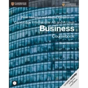 Image of Cambridge International AS and A Level Business Coursebook with CD-ROM