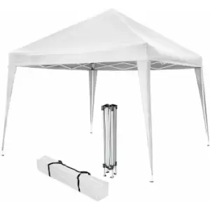 Image of Tectake - Gazebo foldable 3x3m - garden gazebo, camping gazebo, party gazebo - white - white