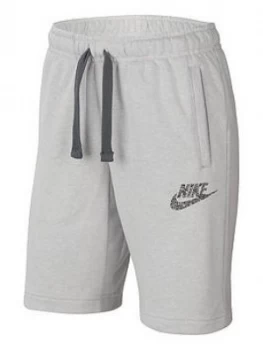 Image of Boys, Nike Older Fleece Zero Short - White Size M 10-12 Years