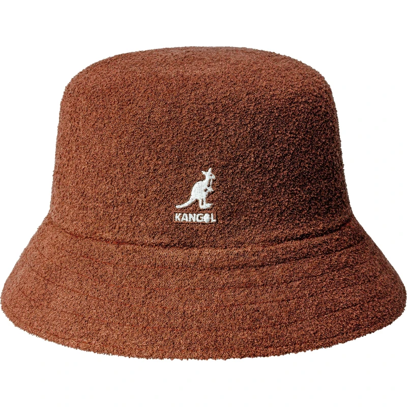 Image of Kangol Terry Towelling Bermuda Bucket Hat Mahogany unisex M