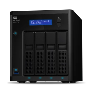 Image of Western Digital 64TB WD My Cloud PR4100 NAS Disk Drive WDBNFA0640KBK-EESN