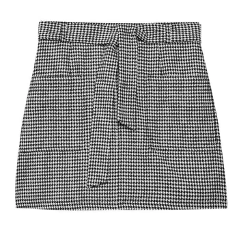 Image of Jack Wills Pilley Tie Waisted Mini Skirt With Wool - Multi