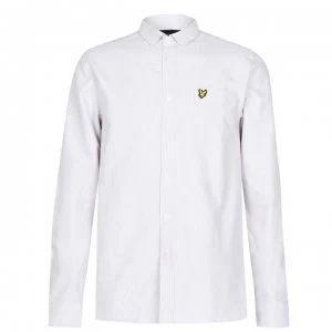 Image of Lyle and Scott Lyle Striped Flannel Shirt Mens - Z468 CLOUD Blue