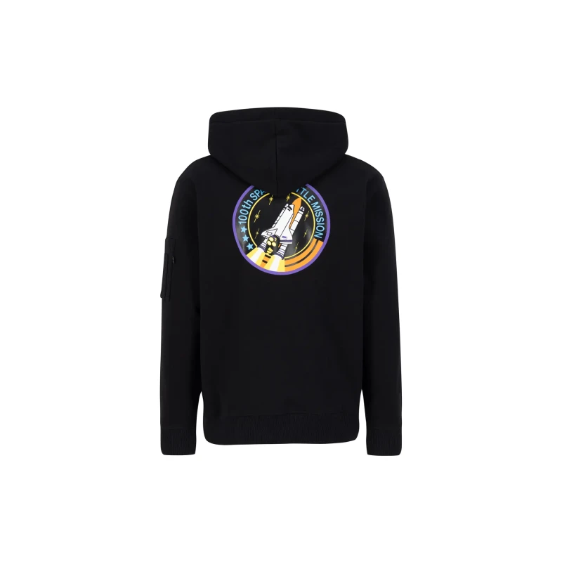 Image of Alpha Industries Space Shuttle Hoody Blk/Purple 556 male S