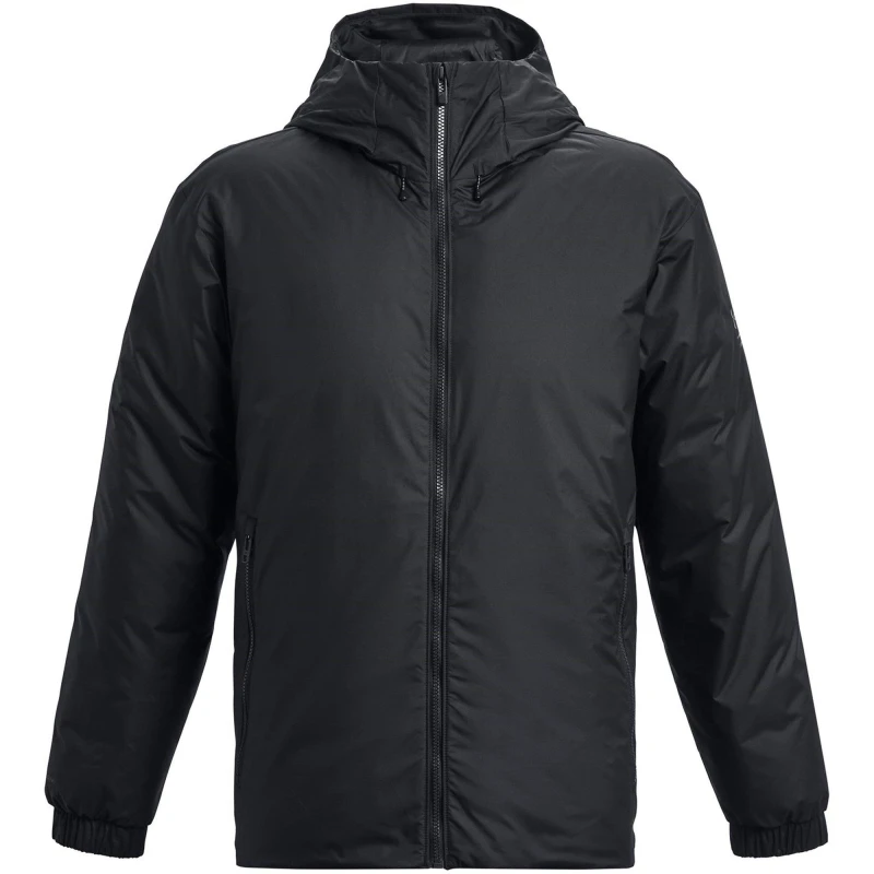 Image of Under Armour Mens Lightweight Down Water-Resistant Puffer Jacket Black male S