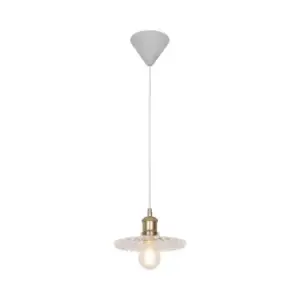 Image of Torina Dome Pendant Ceiling Light Clear E27