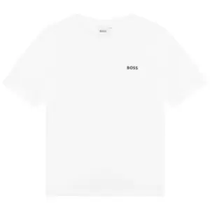Image of Boss Boss Small Logo T-Shirt Junior Boys - White