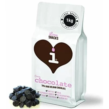Image of I Love Snacks 70% Cocoa Belgian Chocolate - 1kg - 704015