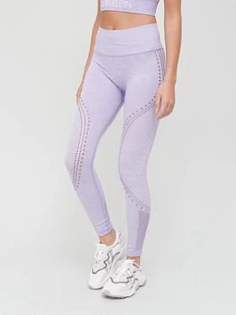 Image of Calvin Klein Performance Seamless 7/8 Length Leggings - Lilac