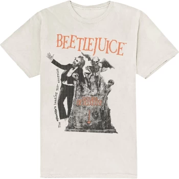 Image of Warner Bros - Here Lies Beetlejuice Unisex Medium T-Shirt - White