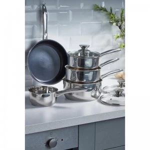 Image of Russell Hobbs Classic Collection Stainless Steel Pan 5 Piece Set