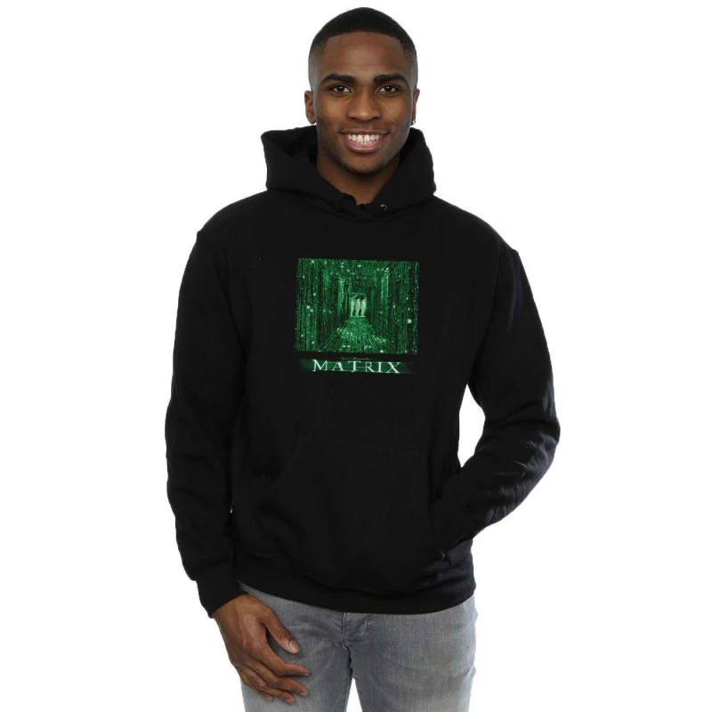 Image of The Matrix The Matrix Men Digital Cube Hoodie in Black Size: Small Black S Male 5059934096950