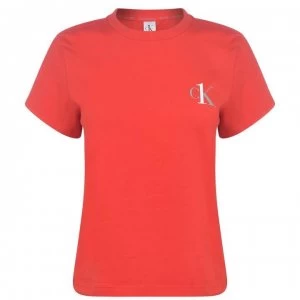 Image of Calvin Klein One Short Sleeve T Shirt - Red 7FK
