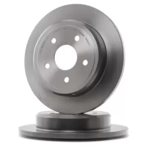 Image of PAIR PAINTED BREMBO BRAKE DISCS 08.A863.11