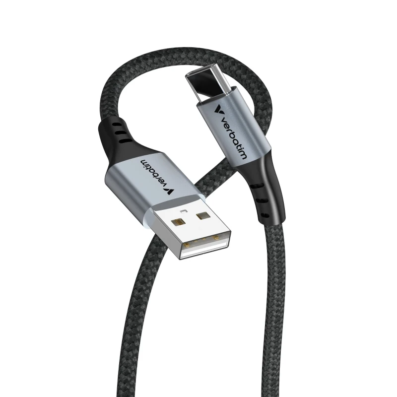 Image of Verbatim Verbatim Cell phone Cable [1x USB-A plug - 1x USB-C plug] 1.2 m USB C , USB type A + quick-charge mode 31843
